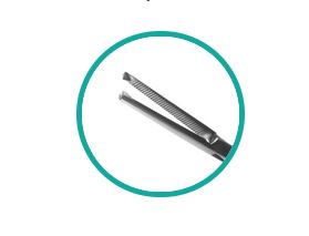 Kocher-Klemme gerade 140mm