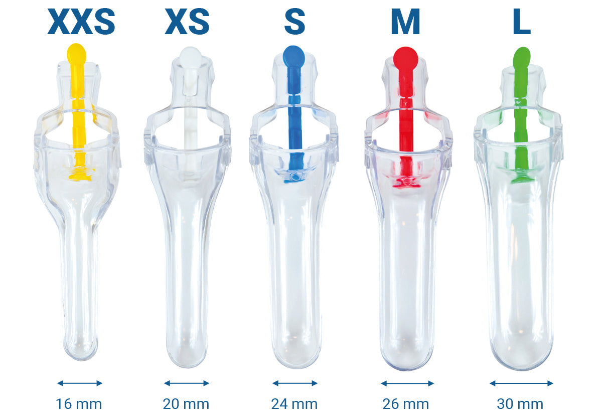 Vaginal-Spekula in div. Grössen Pack à 100 Stück, oder zu 25 Stück in der bequemen Spenderbox